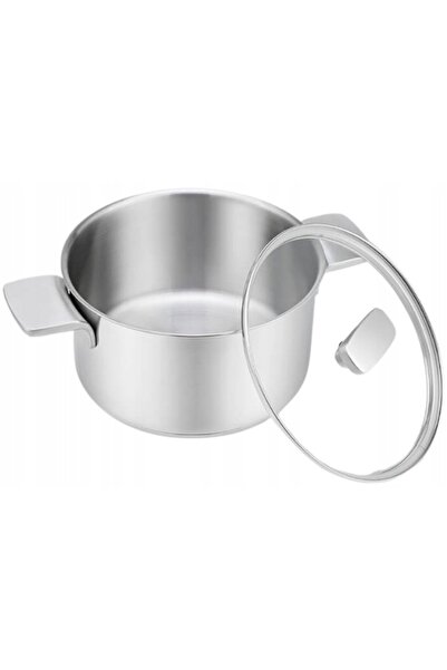 Maestro Oală din oțel inoxidabil cu capac pentru inducție și gaz 24cm 5.7L MR...