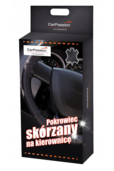 NO BRAND Husă din piele pentru volan CarPassion 49-51 cm 10066