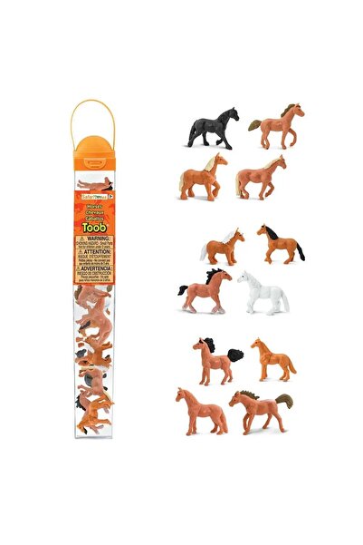 NO BRAND Safari: Cai. Set de figurine în tub. S695604
