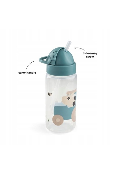 NO BRAND Done by Deer Sticlă pentru copii 350 ml Tiny Farm Blu 1026112