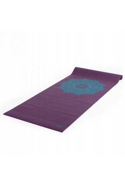NO BRAND Covor de yoga Bodhi Leela 4,5 mm – violet, cu mandală, antiderapant