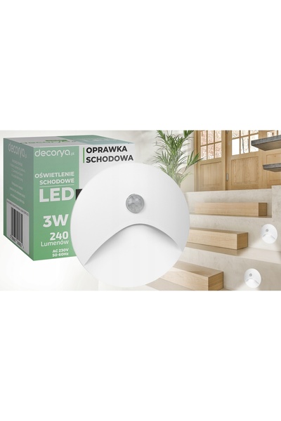 NO BRAND 7x Bec LED alb cu senzor pentru scări, de exterior, IP65, 230V