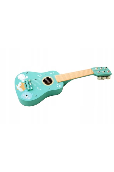 adam toys Ukulele chitară din lemn pentru copii de 3 ani, cu tematică animală...