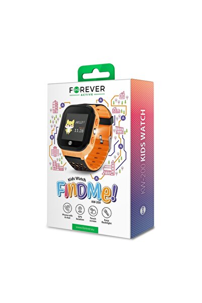 NO BRAND Ceas inteligent pentru copii Forever KW-200 portocaliu
