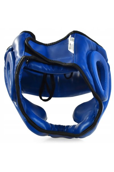 NO BRAND Cască de box profight 705 PU albastră senior