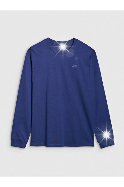 4F Tricou bărbătesc cu mânecă lungă M432 bleumarin R. L.