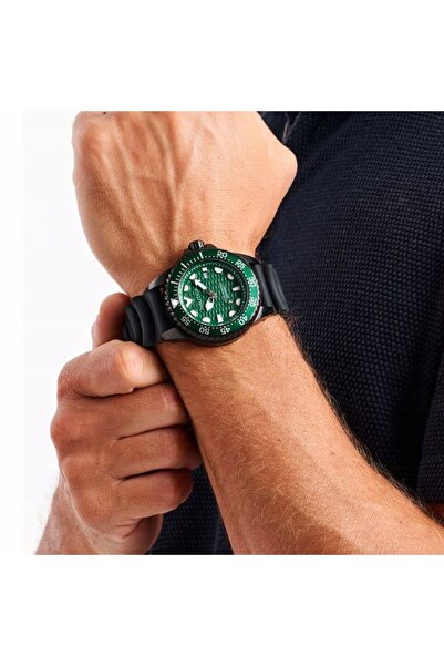 Nautica Ceas bărbătesc NAPSDS501 Verde Negru Diver Data Luminos Ø47mm +Cutie