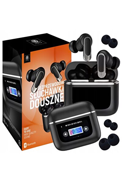 NO BRAND Căști wireless intraauriculare cu power bank Bluetooth 5.3 negre