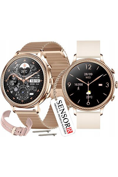 SENSORR SMARTWATCH PENTRU FEMEI APELURI Tensiune arterială PASURI MENIU ÎN RE...