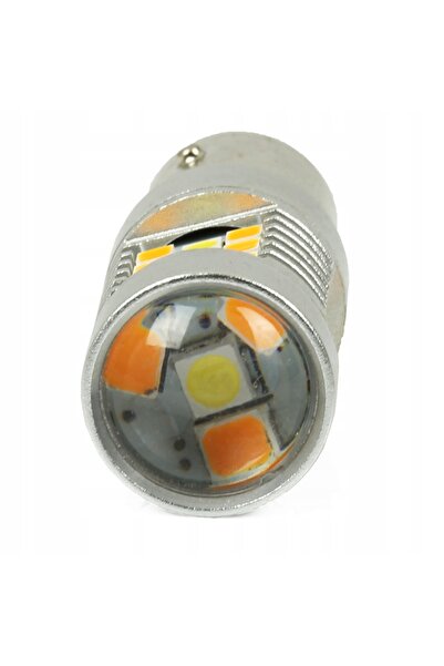 NO BRAND Bec DUAL P21/5W 28 LED 2835 Alb Portocaliu