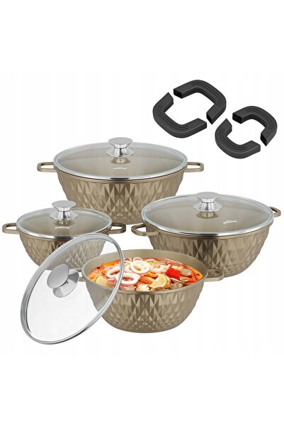 NO BRAND Set de oale HOMELUX 8 EL. INDUCȚIE/GAZ 20/24/28/32CM BRONZ