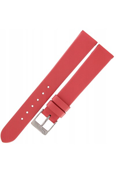 NO BRAND TEKLA GN15 - 16mm - Neted - CORAL - Curea de ceas din piele
