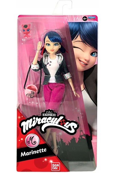 BANDAI Păpușă Miraculoasă: Buburuza și Pisica Neagră 26 cm plastic/țesătură
