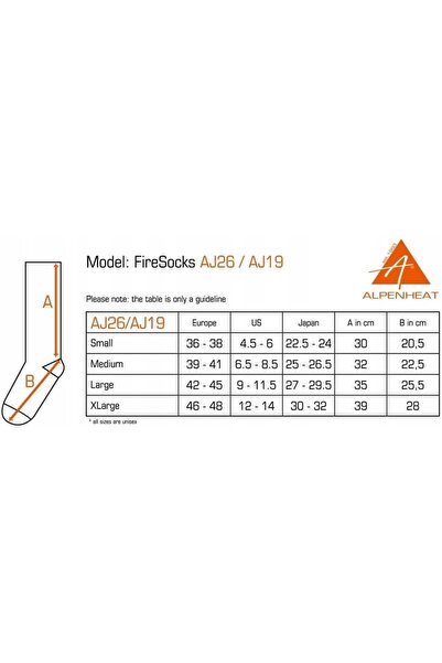 NO BRAND ALPENHEAT Șosete încălzite Fire 42-45 AJ26-L