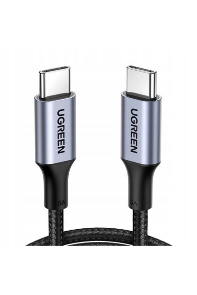 NO BRAND UGREEN US316 Cablu USB-C la USB-C de 100W, 1,5m (Negru)