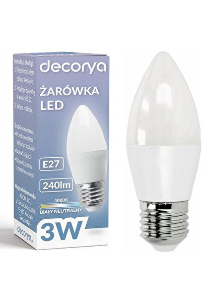 NO BRAND 6x BULB LED TIP LUMÂNARE E27 3W 240lm 3000K ALB CALD