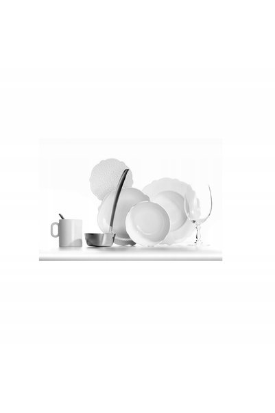 NO BRAND Ceașcă de espresso Dressed, albă, Alessi