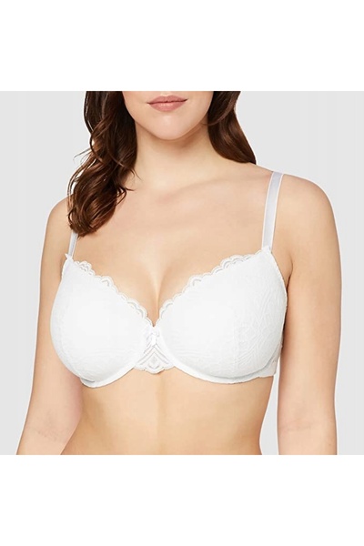 NO BRAND Set de 2 sutiene turcoaz cu dantelă albă 105F