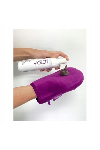 NO BRAND MineTan Violet Spumă Autobronzantă + Mănușă