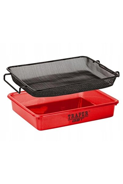 NO BRAND Traper Cutie Mică Roșie pentru Momeală 26x21cm cu Sistem de 3mm pent...
