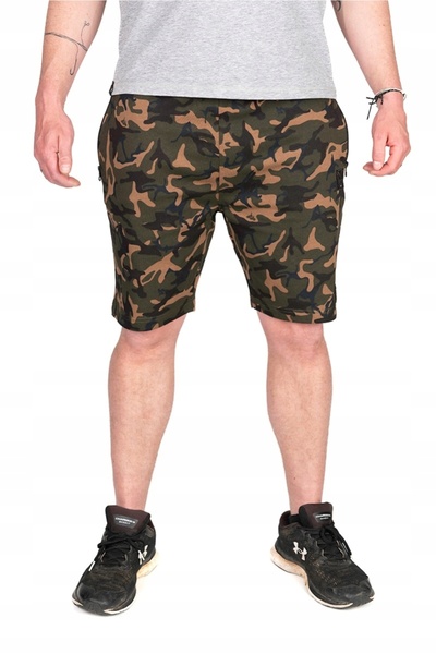 Fox Șorturi de pescuit, tip trening, camuflaj, jogger, mărimea M, pentru pescar.