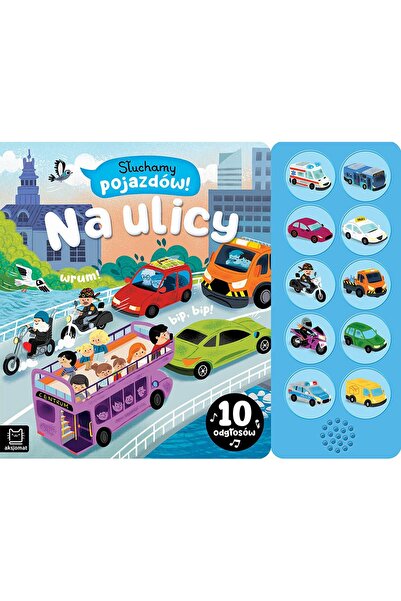 NO BRAND Auzim vehiculele! Pe stradă. Carte cu 10 sunete cu mașini