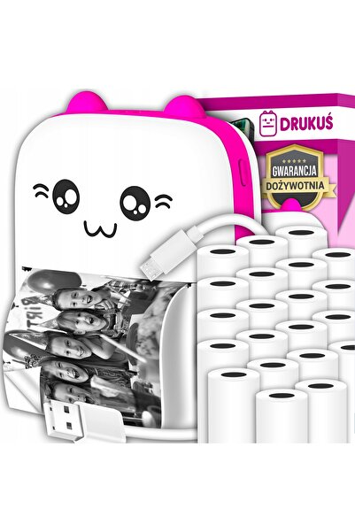 NO BRAND IMPRIMANTĂ FOTO MINI INTMIX PRINTER TERMIC KOT + 21 ROLI DE HÂRTIE C...