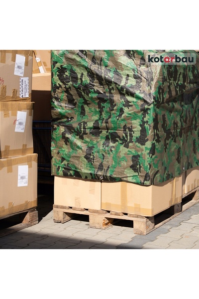 NO BRAND PLANDEKA 8x12M MORO 80G/M2 Prelată de protecție impermeabilă