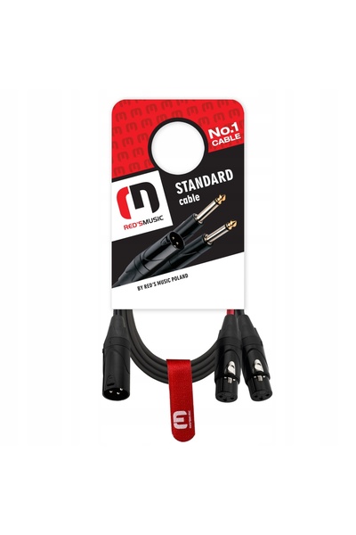 NO BRAND Red's Music Cablu audio XLR M tată la 2x XLR F mamă AU3215BX 1.5m