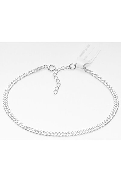NO BRAND Brățară de argint pentru picior, argint 925, 3mm.