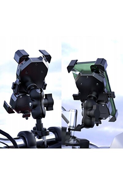 NO BRAND Suport de telefon pentru motocicletă cu încărcare inductivă QI QC3.0