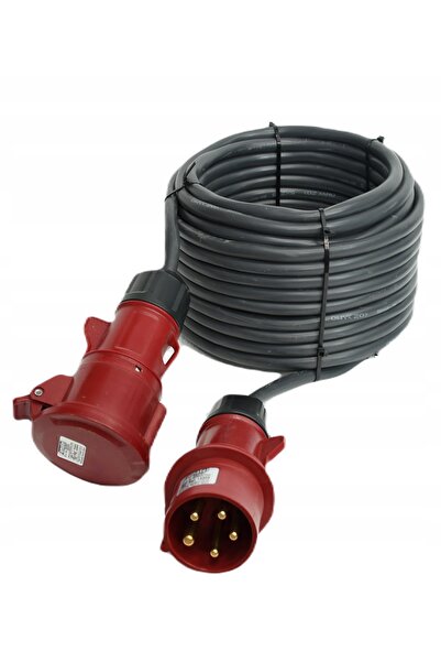 Mercor Cablu prelungitor de alimentare, tip cauciuc, 5x2,5, 10 metri, 16A, cu...
