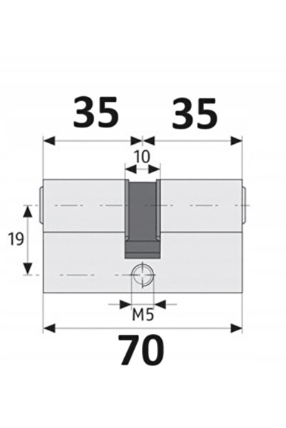 Abus insert 40/40 - 2 inserții + sistem cu 10 chei