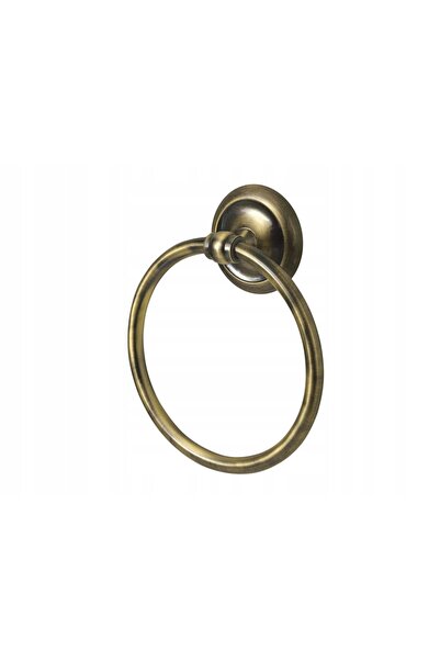 NO BRAND Cuier oval din alamă Deco 00414 Bisk