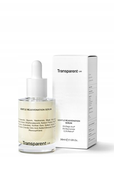 NO BRAND Transparent Lab Ser Delicat de Reîntinerire, 30 ml - Ser reîntineritor