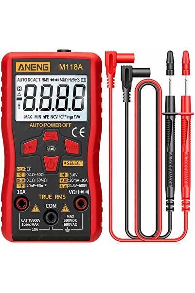 Reball Multimetru portabil digital automat pentru curent și tensiune ANENG M118A