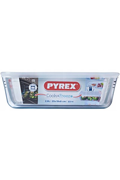 Pyrex Vas rezistent la căldură cu capac, recipient de sticlă de 2.6L, OLDMAN,...