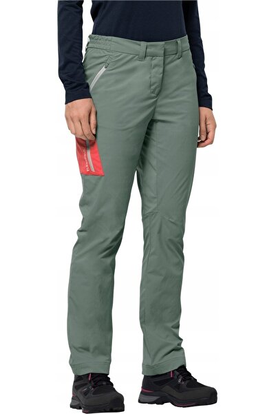 Jack Wolfskin Pantaloni de trekking OVERLAND pentru turism montan, de damă, m...