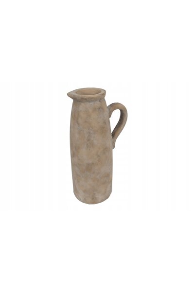 NO BRAND Vază Ceramică Bej L. 36,5 cm