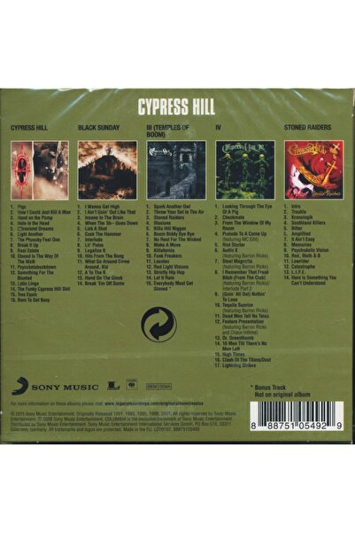 NO BRAND ++ CYPRESS HILL Album Original Classics 5CD