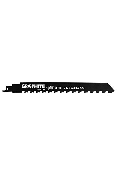 graphite Lamă de ferăstrău sabie HM 240X23X1.5mm 2TPI 56H030