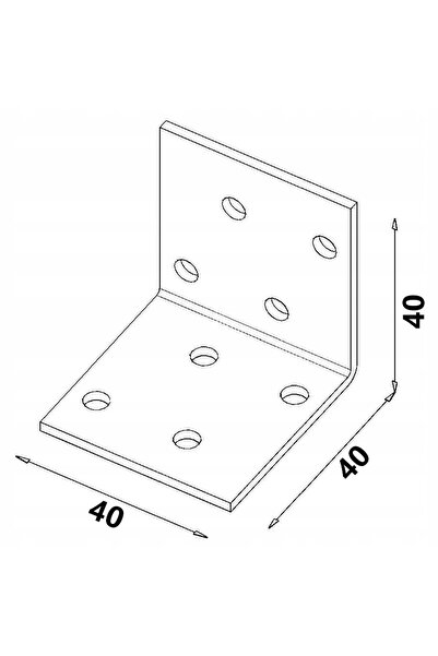 NO BRAND Conector unghiular din oțel CIESIELSKY CONSTRUCTION galvanizat 40 x ...