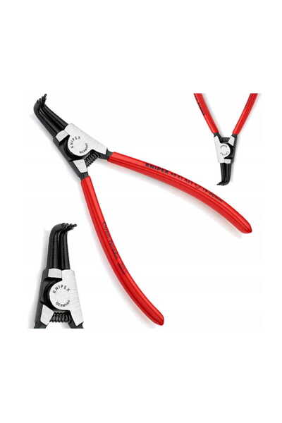 Knipex Clește extern de 170mm pentru inele de siguranță curbate (tip Seeger)