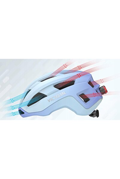 NO BRAND Cască de ciclism VICTGOAL, ușoară, cu lumină spate magnetică, 57-61cm