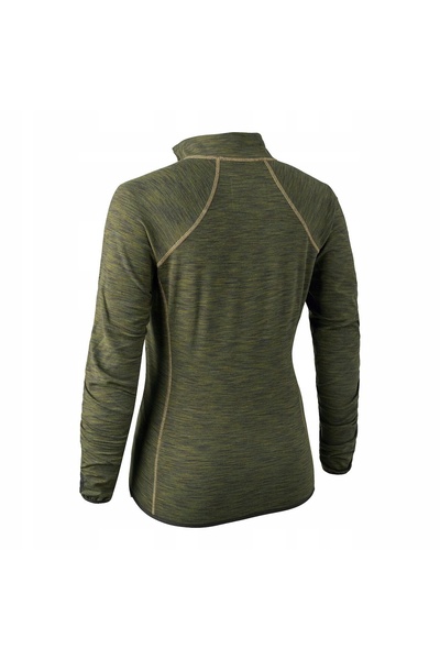NO BRAND DEERHUNTER LADY FLEECE SWEATSHIRT 5483 - Verde Melange -36