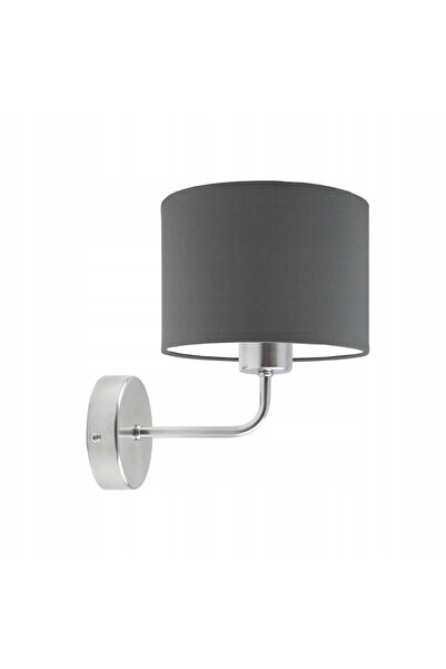 NO BRAND Aplică de perete cu abajur gri, LED E27, modernă, pentru dormitor