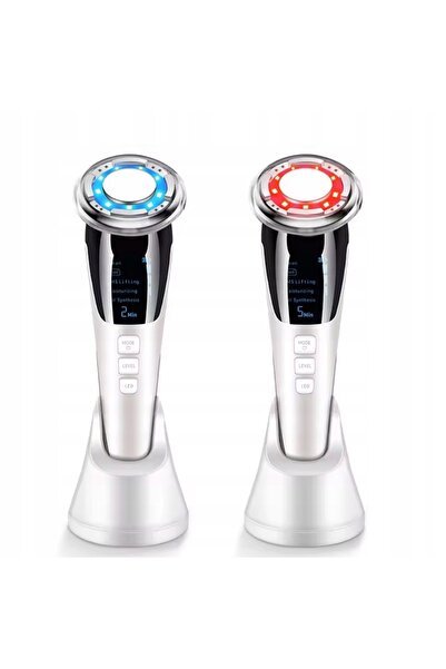 NO BRAND Aparat de masaj facial fără fir EMS LED 7-în-1 pentru mezoterapie fă...