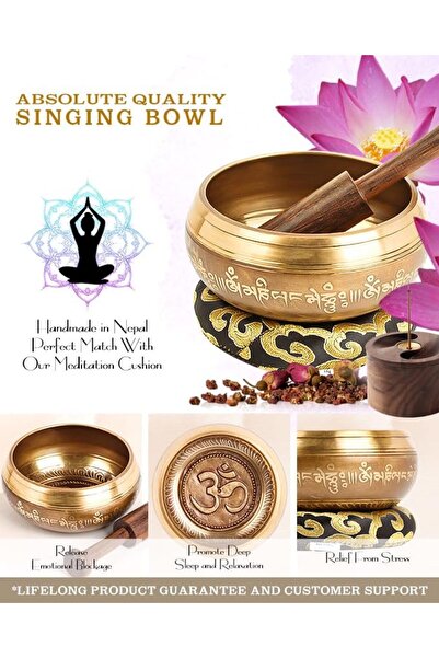 NO BRAND Bol tibetan Thomann Tibetan Singing Bowl Box Set L 10 cm SET