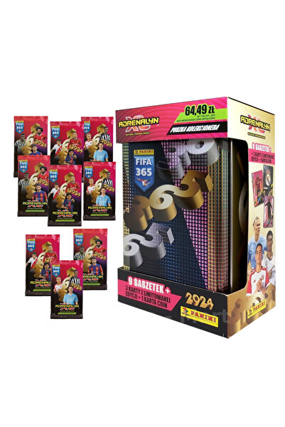 NO BRAND PANINI FIFA 365 ADRENALYN XL 2024 CUTIE DE COLECȚIE 54 DE CĂRȚI ALBA...