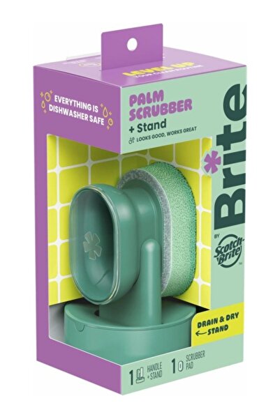 Scotch Brite Palm Scrubber with Drain and Dry Stand